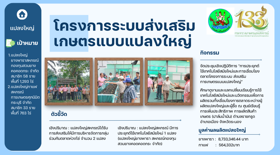 โครงการระบบส่งเสริมการเกษตรแบบแปลงใหญ่